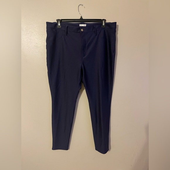 Good American Compression Shine Good Waist Legging in Blue Rinse sz 18 - Picture 3 of 5